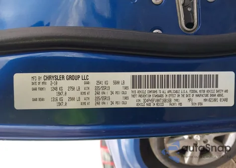 2010 Dodge Journey Sxt из США, поврежденный, VIN 3D4PH5FV0AT168168